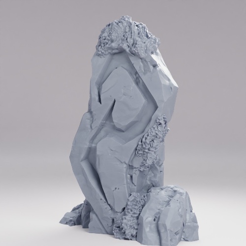 古代ルーンストーンのモノリス の画像