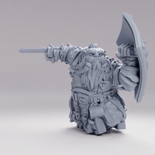 Picture of Dwarf Warrior With Arm Blade