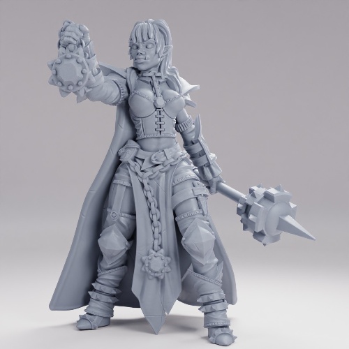 Picture of Half Orc Cleric Heavy Mace