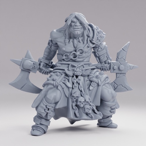 Picture of Human Barbarian Dual Axes