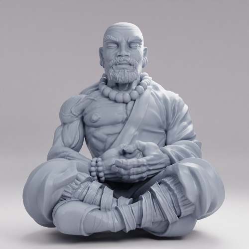 Picture of Human Monk In Meditation