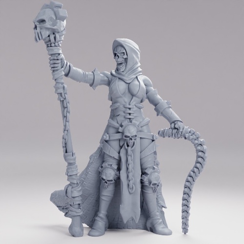 Picture of Necromancer Bone Whip Staff