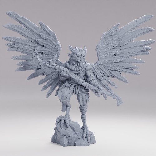 Picture of Owl Man Cleric Wings
