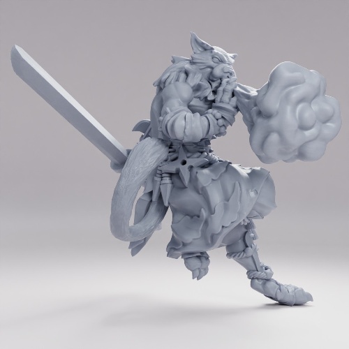 Picture of Tabaxi Monk Flames