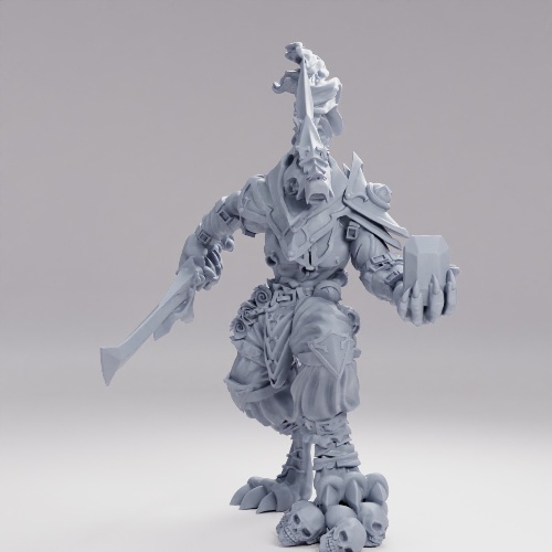 Picture of Armored Wolfman With Gem