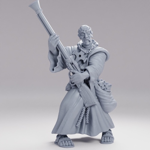 Picture of Friar With Gun