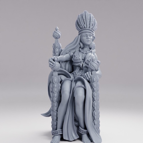 Picture of Queen Sitting On Throne