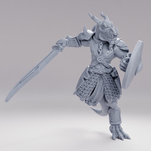 Picture of Red Dragonborn Fighter