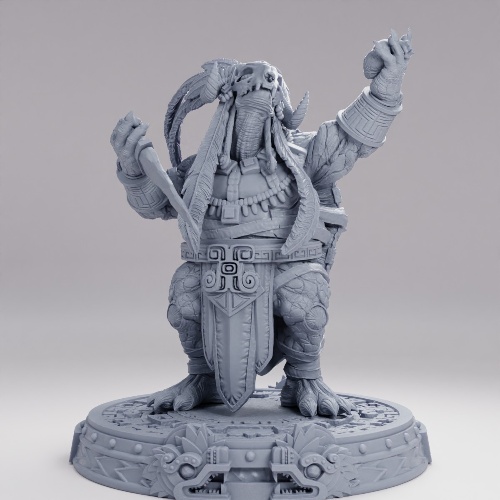Picture of Tezcama The Obsidian Seer On Base