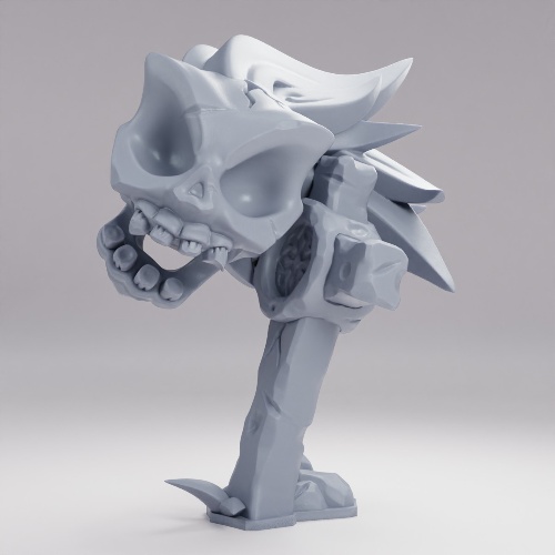 Picture of Flame Skull B