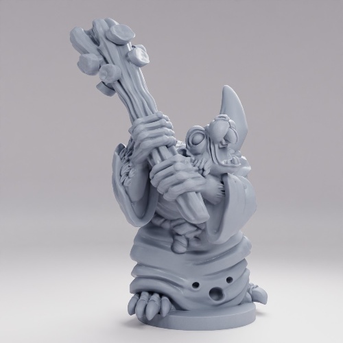 Picture of 15mm Rat Folk Plague Monk With Staff A