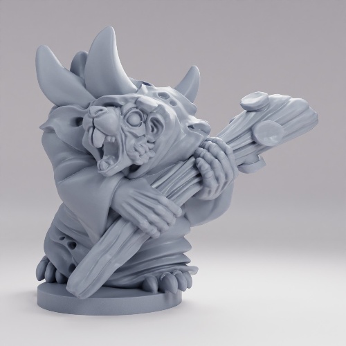 Picture of 15mm Rat Folk Plague Monk With Staff E