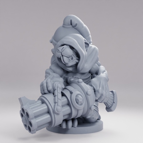 Picture of 15mm Rat Folk With Chaingun B