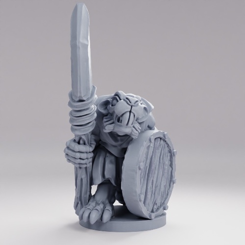 Picture of 15mm Rat Folk With Spear A