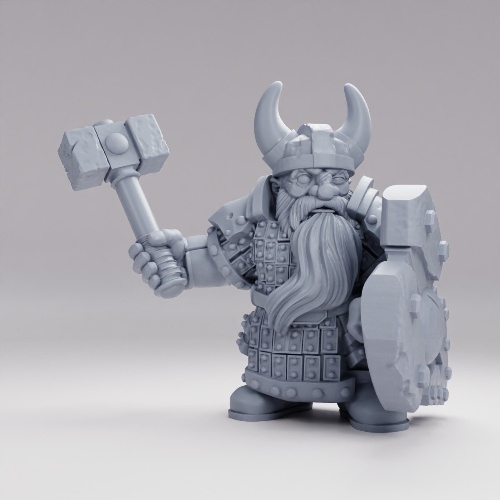 Picture of Armored Dwarf Pose B