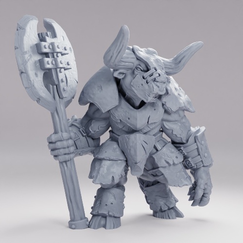 Picture of Armored Minotaur Greataxe