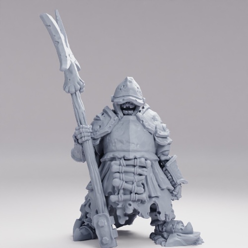 Picture of Armored Skeleton With Pollaxe D