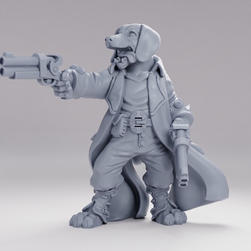 Picture of Beagle Gunslinger Pose A