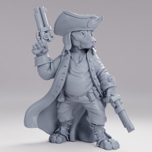 Picture of Beagle Gunslinger Pose C