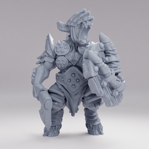 Picture of Beastman Armored With Weapon B