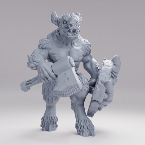 Picture of Beastmen Axe And Shield A