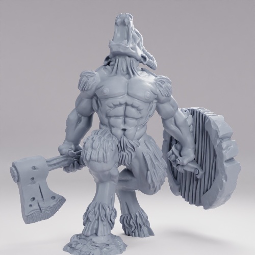 Picture of Beastmen Axe And Shield B