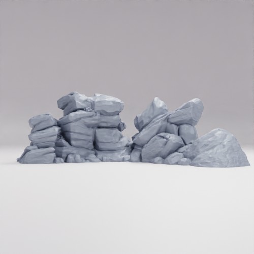 Picture of Curved Rock Wall A