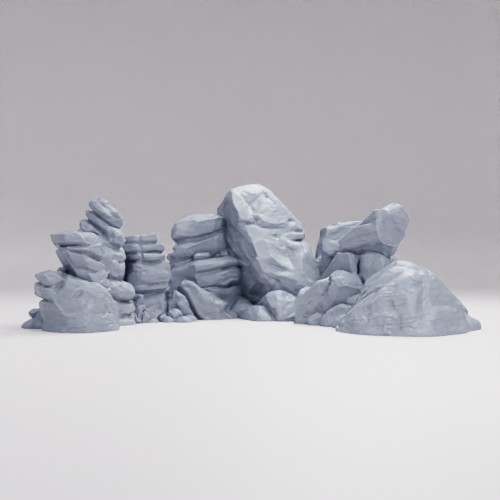 Picture of Curved Rock Wall F