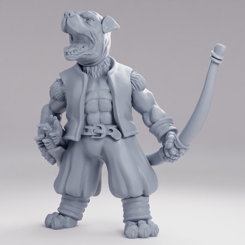 Picture of Dog Folk Ranger With Bow A