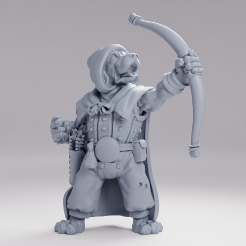 Picture of Dog Folk Ranger With Bow C