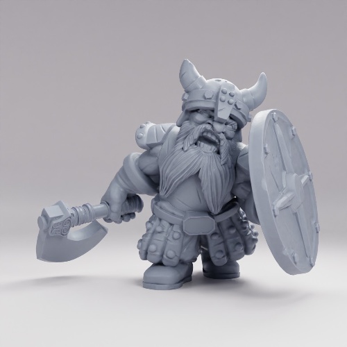Picture of Dwarf Axe And Shield B