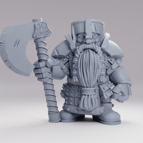 Picture of Dwarf Two Handed Axe Pose B