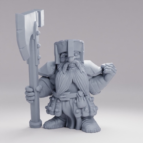 Picture of Dwarf With Great Axe B