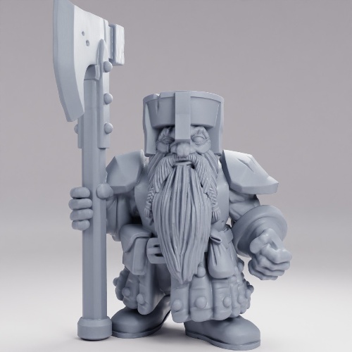 Picture of Dwarf With Great Axe C