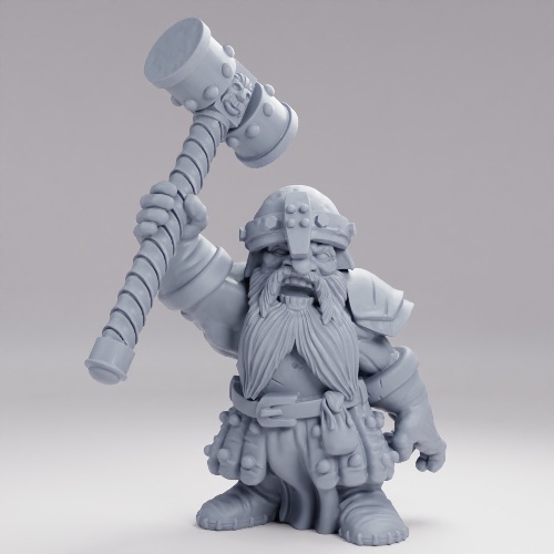 Picture of Dwarf With Great Hammer B