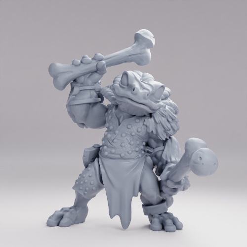 Picture of Frog Folk With Bone A