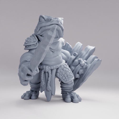 Picture of Frog Folk With Sword B