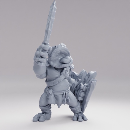 Picture of Frog Folk With Sword C