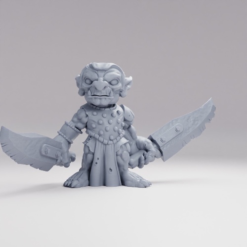 Picture of Goblin Dual Weapons Pose A