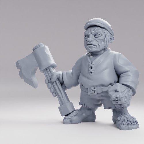 Picture of Halfling With Axe B