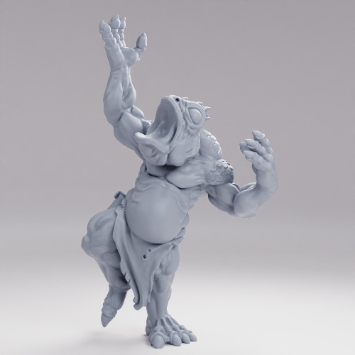 Picture of Kuo-Toa Fishfolk Unarmed Pose C