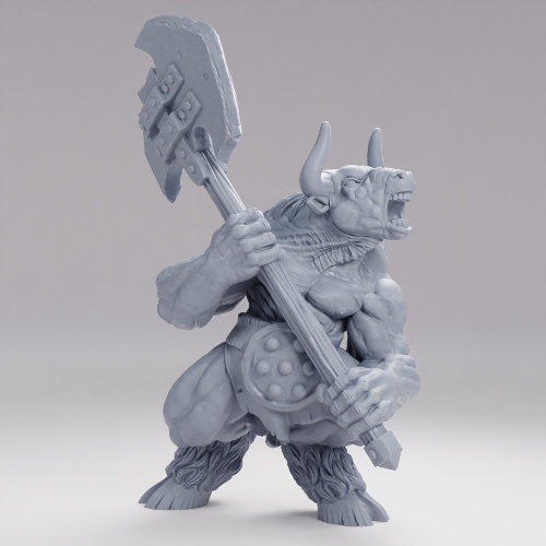 Picture of Minotaur Greataxe Pose B