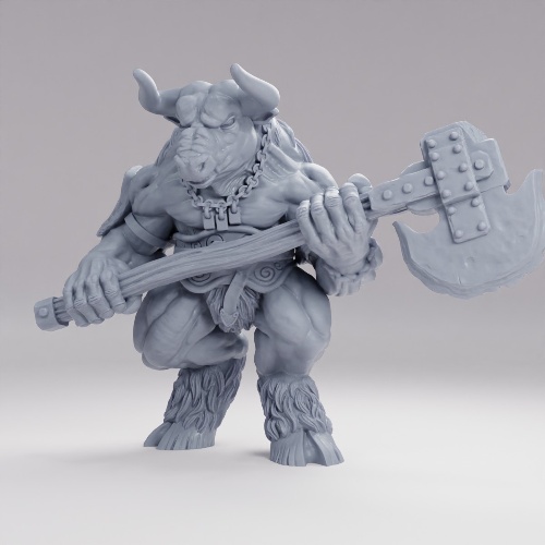 Picture of Minotaur Greataxe Pose C