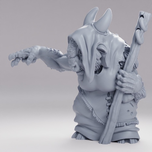 Picture of Minotaur Shaman Pose B