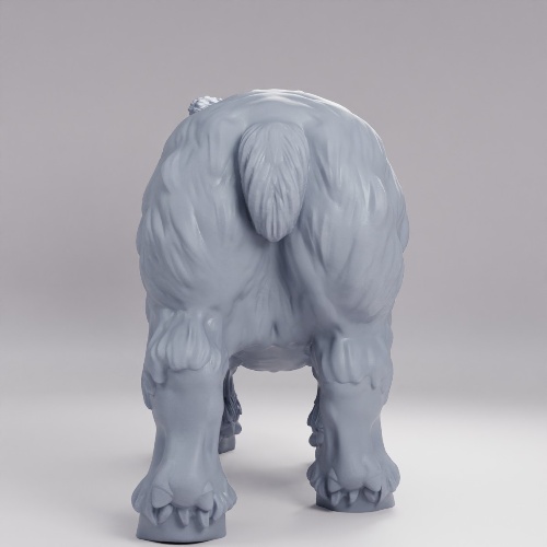 ツンドラのモコモコ子牛 の画像