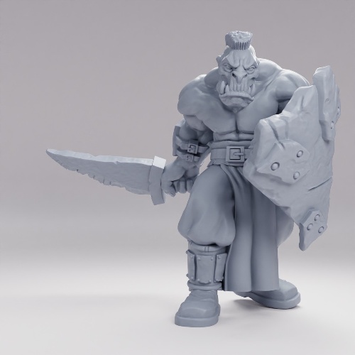 Picture of Orc Shield Pose A