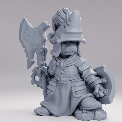 Picture of Racoon Champion Poleaxe