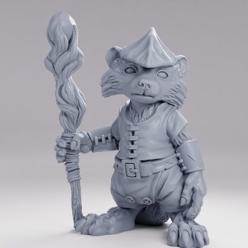 Picture of Racoon Druid Pose A