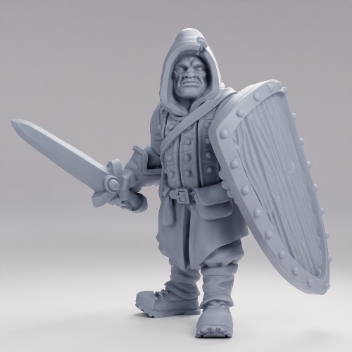 Picture of Ranger With Sword And Shield B