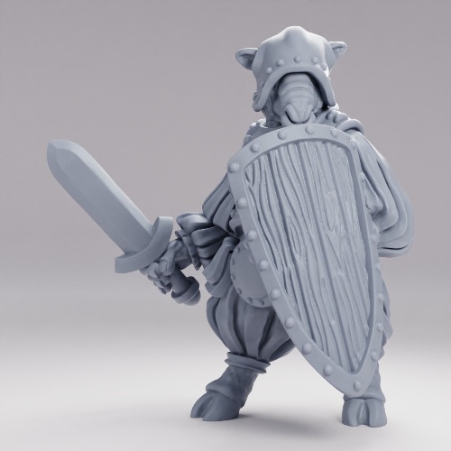 Picture of Sheep Folk Sword Shield A